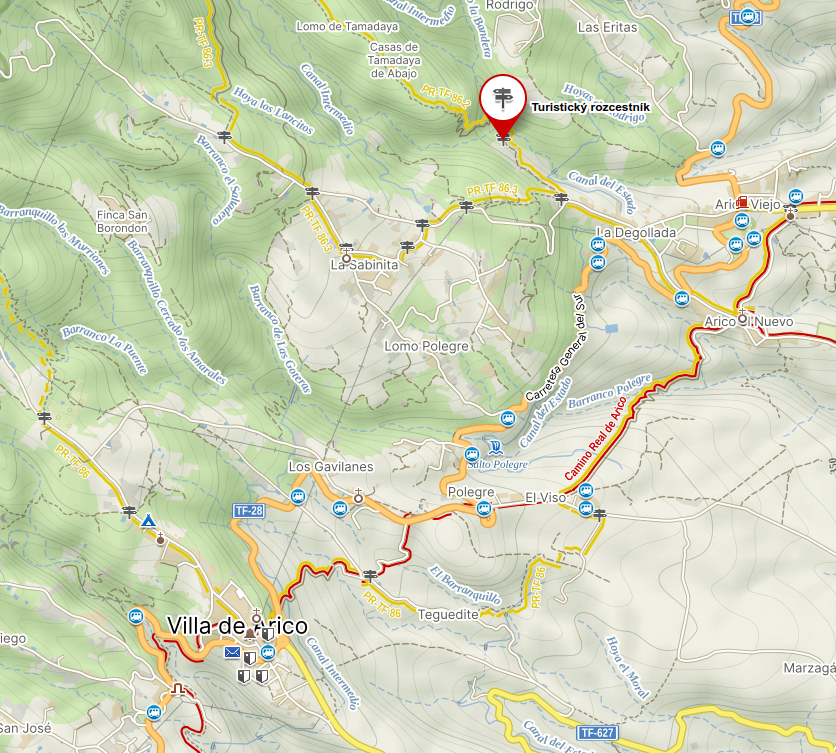 Mapa nástupu na Tamadaya